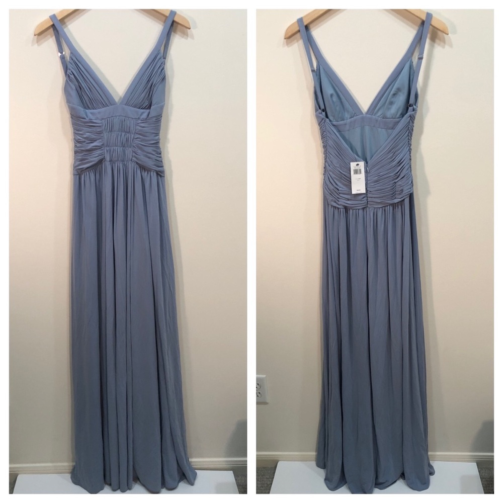 BCBG Knit Jersey Ruched Gown